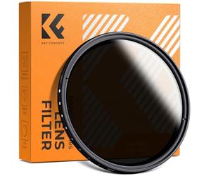 K&F Concept Filtro ND Variable ND2-400 ND Densidad Neutra Fader Ajustable ND2 ND4 ND8 ND16 ND32 a ND400 Filtro de lente para lentes de cámara (55 mm)