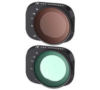 K&F CONCEPT - Filtro ND2-32 + ND32-512 Variable Drone 1-5 F -Stops 5-9 F-Stops 28 revestimientos de Nano-x Impermeable Anti arañazos Compatible con dji Mini 3 Pro, Mini 3
