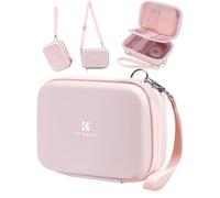 K&F CONCEPT Funda para Cámara réflex, Bolsa para cámara Digital compactas Impermeable A Prueba De Golpes Protectora pequeña con 2 Correas Crossbody de Mano-Rose