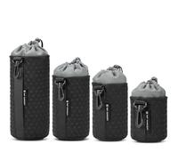 K&F CONCEPT Funda para Objetivo, 4 tamaños, Bolsa Protectora para cámara DSLR, Gris Oscuro, Gris Oscuro, Simplicidad