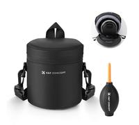 K&F Concept Funda Protectora para Lentes, Bolsa Impermeable con Cremallera para Objetivos, Funda Protectora para Objetivos de cámaras DSLR (tamaño Interior 9 x 18cm), L