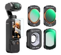 K&F CONCEPT Juego 4 Filtros Magnéticos Compatible con OSMO Pocket 3/4 | Lente Gran Angular, CPL, ND Variable ND2-32 Y Black-Mist 1/4, Vidrio Óptico Con 28 Capas Nano Recubrimiento -FD161