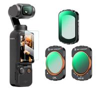 K&F Concept Juego de 3 filtros magnéticos CPL + niebla negra 1/4 + ND2-32 compatibles con DJI Osmo Pocket 3, vidrio óptico HD con revestimiento de 28 capas con protector de pantalla (CPL+1/4+ND2-32)