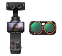 K&F CONCEPT Juego de Filtros Compatible con Insta360 Luna Ultra | Filtros VND2-32+Black-Mist 1/4, Montaje Magnético, Vidrio Óptico Ultra Delgado -FI061
