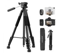 K&F Concept KF09.126 - 191 cm lightweight tripod with phone/tablet holder