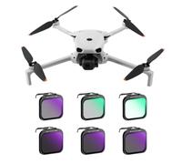 K&F CONCEPT Kit 6 filtros UV CPL ND8-16 Compatible con dji Lito 1 | UV CPL ND ND8, ND16, ND32 ND64 1.2g c/u, 28 capas nano. Protege, reduce reflejos, controla luz Cristal FD141