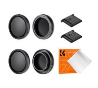 K&F CONCEPT Kit de 2 Tapas E-Mount Compatible con Sony, Cuerpo y Objetivo | Incluye 2 protectores de zapata y 1 paño, compatible con Sony A6700, A7C, A7R, ZV-E10, NEX y más - PC12