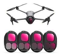 K&F CONCEPT Kit de Filtros ND de Encaje Push-in Compatible con dji Mavic 4 Pro, ND8/ND16/ND32/ND64 Pack de 4, Filtros de Densidad Neutra para Control de luz, con Recubrimiento Multicapa.