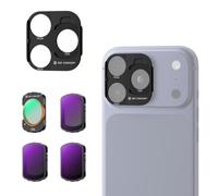 K&F CONCEPT Kit de Filtros+Soporte de Filtro para Pocket3/4+IPhone14-17Pro | Con filtros CPL + ND16 + ND64 + ND256, paño de limpieza, protector de pantalla compatible con Pocket 3/4