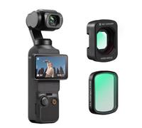 K&F CONCEPT Kit de Lente Gran Angular Magnética y Filtro de Difusión Negra 1/4, Compatible con dji Osmo Pocket 3, 2 Unidades, Vidrio Óptico, Multicapa, Montaje Magnético