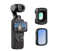 K&F CONCEPT Kit de Lente Gran Angular Magnética y Filtro de Luz Fría, Compatible con dji Osmo Pocket 4/3, 2 Unidades, Vidrio Óptico, Multicapa, Montaje Magnético