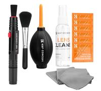K&F CONCEPT - Kit de limpieza profesional 15 en 1 para cámaras réflex digitales y electrónica sensible, incluye limpiador de lentes, accesorios de cámara para filtros de lente y smartphones