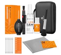 K&F CONCEPT Kit de Limpieza Profesional 25 en 1 para Cámaras, Incluye Bastoncillos para Limpiar APS-C, Limpiador de Lentes de 60ML y 20ML, Soplador, Lápiz para Lentes, Paños de Microfibra y Estuche