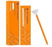 K&F CONCEPT Kit de Limpieza Sensor Full Frame 24mm(10pcs),Limpiedor del Sensor de Cámara, Cleaning Kit Camara Hisopos de Microfibra Envasados al Vacío Individual para Objetivos
