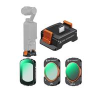 K&F Concept Kit Filtros Magnéticos Black Mist 1/4+Polarizador CPL+Variable ND2-32 +Adaptador Base para Osmo Pocket 3