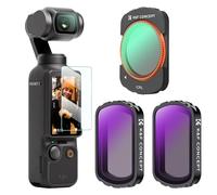 K&F Concept Kit Filtros Magnéticos CPL+ND4+ND8 Compatible con dji Osmo Pocket 3 Creator Combo (Aluminio)