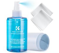 K&F CONCEPT Kit Limpieza Pantalla para TV, 200 ml | Dos Paños al Vacío, para Auto, PC, Laptop, iPad, MacBook, Teléfono, Reloj y Gafas