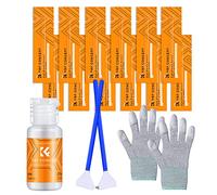 K&F CONCEPT Kit Limpieza Sensor Full Frame, 16 Piezas, 20ml, Azul | Guantes ESD + Bastoncillos Microfibra 24mm + 20ml Limpiador para Cámaras, DSLR, Objetivos, Filtros