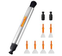 K&F CONCEPT Lápiz de Limpieza Lens Versátil,9-EN-1 Kit de Lápiz Limpiador Cepillo+Cabeza Carbono+APS-C Limpieza Sensor+Full-Frame Limpieza Sensor para Filtro Cámara Binocular Prismáticos VR dji Drone