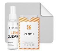 K&F CONCEPT Limpiador de Gafas, Spray Limpiador para Pantallas y Lentes y Paño de Microfibra, Kit de Limpieza para Gafas, Cámaras, Lentes, Teléfonos, PC, Electrónica