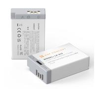 K&F Concept LP-E17 Batería 1040mAh con Conector USB-C 2 Baterías Compatible con Canon EOS R50 R8 RP R10 R100,M6 II M5 M3 77D T6i 750D T6s 760D T7i 800D T8i 850D