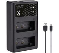 K&F Concept Cargador de batería doble LP-E17