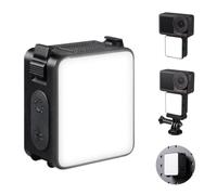 K&F CONCEPT Luz de relleno magnética compatible con DJI Osmo Action | Luz magnética con liberación rápida para Action 3/4/5 Pro, 3 temp. y 5 brillos, 800mAh, Tipo-C, selfies, Vlogs A6051