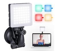 K&F CONCEPT Luz de Video LED, 49 LED Luz Video Profesional, 6500K Táctil Ajustada Luz Led para Cámara, CRI90 Luz Video Portátil y 500 Lumen Portable para Selfie Videoconferencia