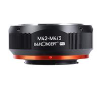 K&F Concept M42 a MFT - Adaptador de montura de objetivo M42 para cámara M4/3 M43 Micro de cuatro tercios con barniz mate para Olympus Pen E-P1, P2 P3 P5 E-PL1 Panasonic Lumix GH1 2 3 4 5