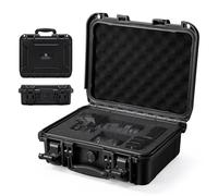 K&F CONCEPT Maletín Rígido, Maletín Fotográfico Exterior Impermeable IP67 y Resistente a los Golpes con Espuma Troquelada para Cámaras, Drones y Lentes | 34.5x29x13.5cm, Negro