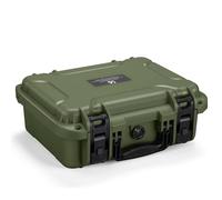 K&F CONCEPT Maletín Rígido, Maletín Fotográfico Exterior Impermeable IP67 y Resistente a los Golpes con Espuma Troquelada para Cámaras, Drones y Lentes | 34.5x29x13.5cm, Verde