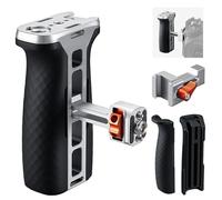 K&F CONCEPT Mango Lateral NATO para Jaulas de Cámara, Side Handle Ergonómica Universal 40mm Ajustable Arriba/Abajo con Adaptador de Zapata Rosca de 1/4" y 3/8"