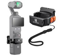 K&F CONCEPT Marco de Expansión de Aluminio para dji Osmo Pocket 4 / Pocket 3, Jaula Protectora Multifuncional con Zapata Fría, Rosca 1/4, Interfaz Arca y Soporte Plegable para Accesorios Vlog