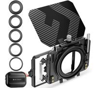 K&F CONCEPT Matte box kit:5pcs Adapter Rings(67/72/77/82/95mm)+2 pcs of 4*5.65 inch filter frame