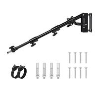 K&F Concept Metal Wall Mount Triangular Boom Arm, 51-100cm Heavy Duty Boom Arm Rotation 180 ° Wall Mount Horca para Fotografía Streaming Video, con Adaptador roscado de 3/8 "1/4", Carga de 10KG