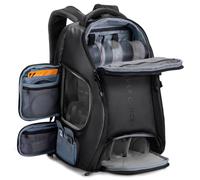 K&F Concept Mochila para cámara, bolsa de cámara de gran capacidad de 25 L para fotógrafos con protector de lluvia y compartimento para laptop de 15.6 pulgadas compatible con dron Canon/Nikon/Sony/DJI