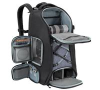 K&F CONCEPT Mochila Fotografia Profesional, 30L Mochila viaje Grande Multifuncional, Mochila Camara con Compartimento de 16' para Portátil, Compatible DSLR Camera, Tripod