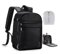 K&F CONCEPT Mochila de Cámara 13L, Ligera e Impermeable, para Fotos Profesionales, Compatible con Sony Canon Nikon, Incluye Bolsillos Frontales y Porta Trípode