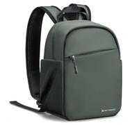 K&F CONCEPT Mochila Cámara Fotos Profesional, Mochila Fotográfica Ligera 5L Resistente al Agua para Uso Diario y Viajes, Compatible con Sony/Canon/Nikon, Compacto con Compartimento para iPad, Verde