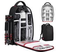K&F CONCEPT Mochila para Cámara Profesional, Portátil Mochila Fotografia, Mochila Cámara para Reflex Impermeable Antirrobo Gran Capacidad, Bolsa Cámara Compartimento para Portátil de 15 Pulgadas(18L)