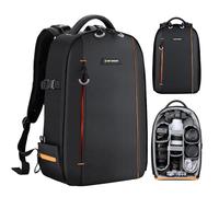 K&F CONCEPT Mochila compacta resistente a salpicaduras para cámara | Compartimento laptop. Apertura 180°. Ligera. Compatible con Canon, Nikon, Sony, Olympus y SLR/DSLR.