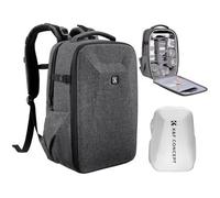 K&F Concept Mochila para cámara con carcasa rígida 22L Gris