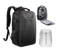 K&F Concept Mochila para cámara con carcasa rígida 22L Negro