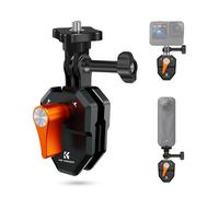 K&F Concept Moto Parabrisas Abrazadera de Montaje Clip para GoPro Hero13/12/11/10/9, dji Osmo 360, Action 3/4/5 Pro, para Insta360 X5 X4 X3, Moto Parabrisas Soporte Accesorios de Cámara de Accion
