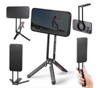 K&F Concept MS-47 Trípode Magnético Plegable, Soporte para iPhone, Compatible con iPhone 16/15/14/13/12 Plus Pro MAX, con Anillo Magnético