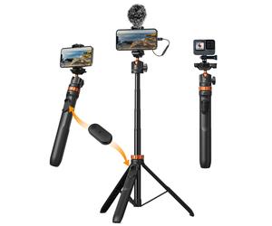 K&F Concept MS08 - 158 cm phone selfie-stick tripod with Bluetooth remote