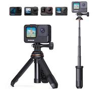 K&F Concept MS10 Trípode Palo Selfi,Mini Trípode con Mástil Telescópico 33CM Trípode de Mesa Portátil Compatible con dji Osmo Action、Insta 360