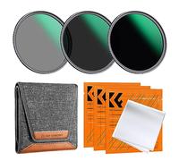 K&F CONCEPT Nano-D 67mm ND Filtros Kit，3Pack ND8+ND64+ND1000 Filtro Densidad Neutral Filtro 24 Capas Nano Revestimiento con Estuche