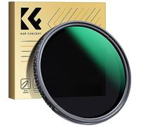 K&F CONCEPT Nano-D 77mm Filtro Variable ND2-400 (1-9 Stops) Filtro Densidad Neutral Ultrafino HD de Rosca de Vidrio Óptico con 24 Capas Revestimiento Nano para Objetivo 49mm Fotografías de Paisaje