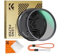 K&F Concept Nano-D Filtro Polarizador Circular CPL con Tapa de Lente, Filtro Polarizador de Vidrio Óptico con 24 Capas Revestimiento Nano para Objetivo 52mm con Un Paño de Limpieza